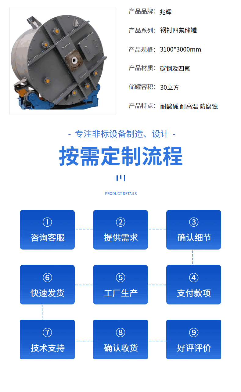 钢衬四氟储存罐